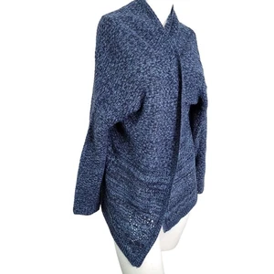 New Directions size S Cardigan women cable knit open front slit - Picture 1 of 11