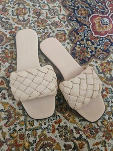 CAPRI * Pantoletten * 37 * Leder * beige * neuwertig - Bild 1 von 5