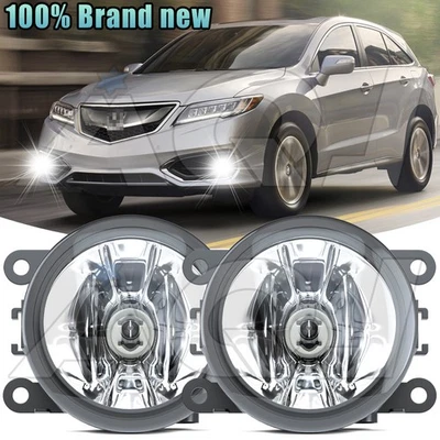Pair Bumper LED Fog Light Lamp Bright White For Acura RDX 2010-2018 - Imagem 1 de 4