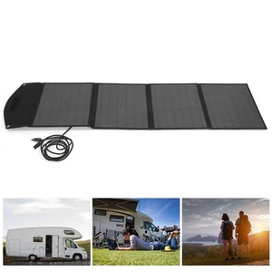 `100W 18V Foldable Solar Bag Usb Port Flexible Monocrystalline Charger For - Zdjęcie 1 z 12