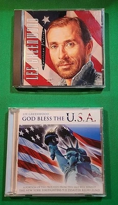 Lee Greenwood God Bless The U.S.A. New York Firefighters & American Patriot 2CDs - Imagem 1 de 4