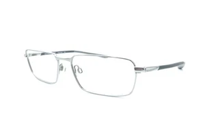 Nike 6072 Gray Full Rim Titanium Rectangle Eyeglasses Frames 54-15 145 Men - Picture 1 of 6