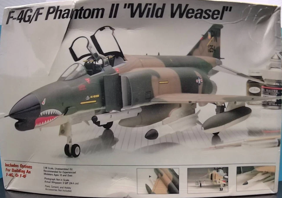 TESTORS - F-4G/F PHANTOM II WILD WEASEL - 1:48 - KIT #572 - Image 1 of 1