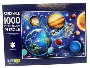 Spacewalk Planets Saturn Astronaut Earth 1000pc 27X19 Page Pub Puzzle - Picture 1 of 2