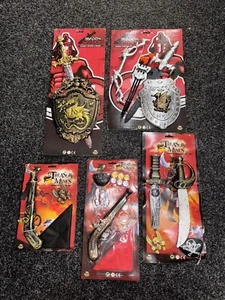 Pirate, Warrior and ninja playset 5 piece bundle - Picture 1 of 6