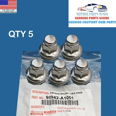JUEGO DE TUERCAS DE RUEDA DE ALEACIÓN ORIGINALES TOYOTA TUNDRA SEQUOIA LX470 LX570 5X 90942-A1001 Foto 1 de 4