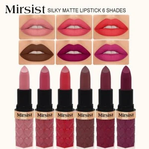 Mirsist 6-color Matte Lipstick Waterproof Long-lasting Colorfast 3.5g Lot B5 - Picture 1 of 28