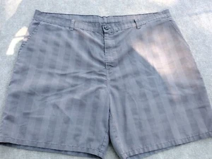 Men's Dickies Gray Plaid Chino Flat Front Pockets Sz 44 Shorts 8" Inseam - Picture 1 of 14