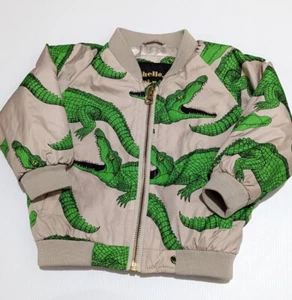 Mini Rodini Crocodile Baby Bomber Jacket Size 68/74 or 6-9 Months - Picture 1 of 7