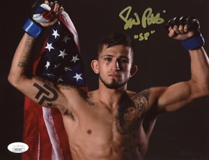 Foto firmata a mano Sergio Pettis 8x10 UFC Fighter JSA COA autografo Bellator S.P. - Foto 1 di 2