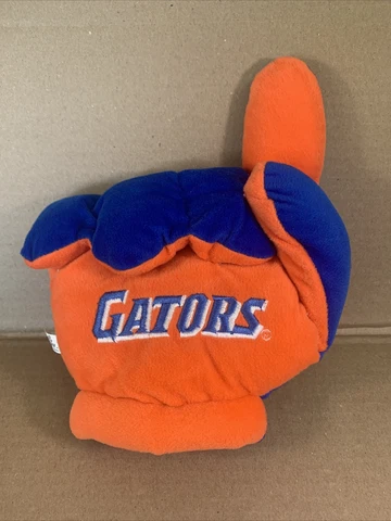 Florida Gators #1 Finger Glove Plush Glove -Orange Blue-Used-Great shape Cover