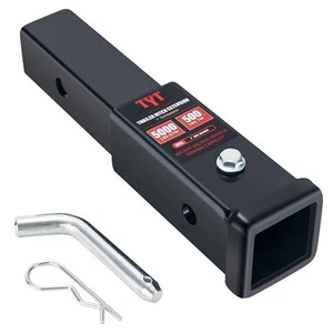 5000 lb 7" Trailer Hitch Extension, 2" Receiver Tube Extender, 5/8" Pin & Clip - Picture 1 of 7