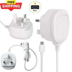 UK 3 Pin Micro USB Charger Plug 5V 1A Power Supply Adapter for Mobile Phones - Picture 1 of 14