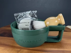 3PC Men Shaving Set Mug Bowl Brush Soap Holidays Christmas Secret Santa Gift USA - Picture 1 of 15