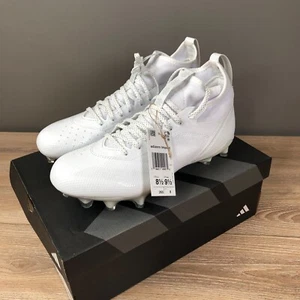 adidas Adizero Impact Football Cleats Mens White Shoes Size 8.5 IF2453 NEW - Picture 1 of 13
