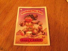 1985 TOPPS GARBAGE PAIL KIDS  HAIRY CARRIE TRADING CARD