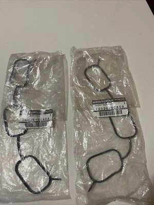 NUEVO OEM NISSAN INFINITI Juego de 2 juntas de colector de admisión 140355CA0A Q50 Q60 VR30 Foto 1 de 2