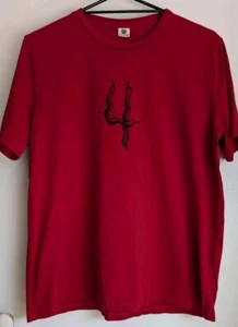 Dorsu Mens T-shirt Size XL Red Black Snakes Short Sleeve Round Neck Casual - Picture 1 of 10