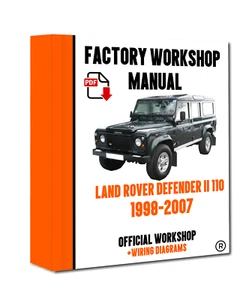 OFFICIAL WORKSHOP Manual Repair for Land Rover Defender 110 II 1998 - 2007 - Picture 1 of 6