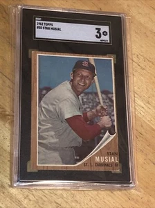 1962 Topps #50 HOF Stan Musial SGC 3 VG - St. Louis Cardinals Vintage Baseball - Picture 1 of 6