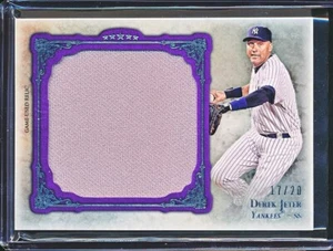 Camiseta Derek Jeter 2013 Topps Five Star Jumbo Gu reliquia púrpura paralelo #'D 17/20 - Imagen 1 de 2
