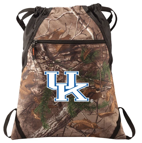 Kentucky Wildcats Camo Cinch Pack REALTREE University of Kentucky Drawstring Bag Cover