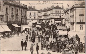 Postal vintage SABLE sur SARTHE Francia 1745 - Imagen 1 de 2