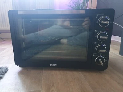 Unold All In One Miniofen mit Kochplatten in Schwarz - Bild 1 von 3