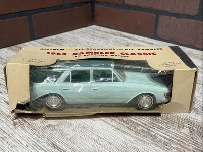 1963 Rambler Classic 4Dr. Wagon Dealer Promo Model Car 1/24 Turquise DAMAGED - Image 1 of 4