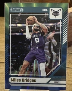2024-25 Panini Donruss #37 MILES BRIDGES HOLO BLUE AND GREEN LASER 27/30 - Picture 1 of 2