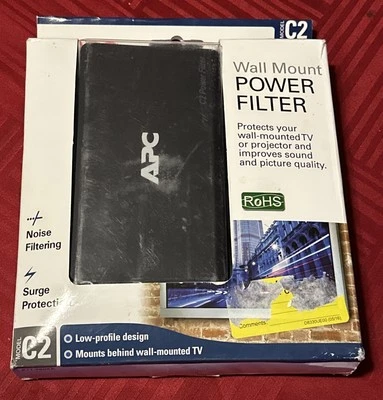 APC C2 Wall Mount Power Filter Noise Filtering Surge Protection New - Image 1 of 4