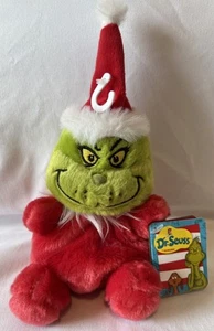 Dr. Seuss - Santa Grinch Stole Christmas Grinch Santa Plush NWT Aurora World 397 - Picture 1 of 7