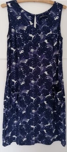 M & S Collection Dress With Pockets! Lovely Summery Cool Material - Picture 1 of 4