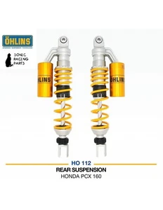 HO 112 OHLINS 2 x REAR SHOCK ABSORBER HONDA PCX 160 - 2021 2022 - Picture 1 of 1