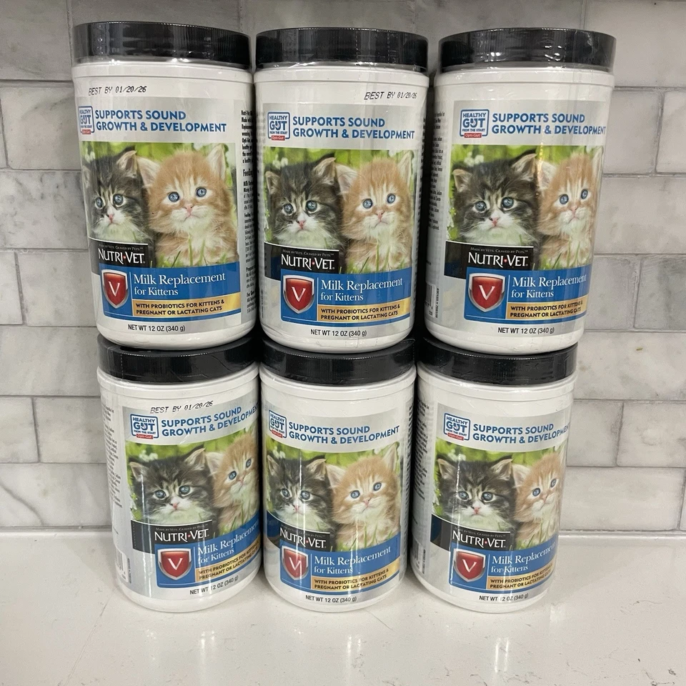 Nutri-Vet Milk Replacement for Kittens With Probiotics 12oz