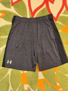Men's Underarmor Solid Gray Exercise Shorts Sz Large - Picture 1 of 3