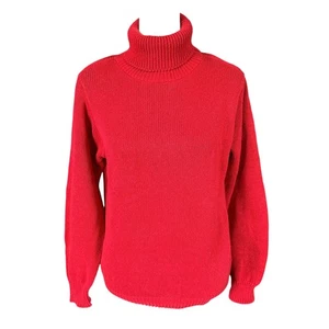 Cambridge roter Langarm Pullover Rollkragenpullover Damen Gr. Medium - Bild 1 von 8