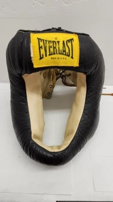 Casco de combate Everlast de cuero para boxeo protector de MMA con cordones vintage adulto Foto 1 de 4
