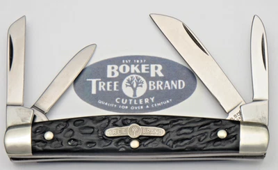 Vintage 1970’s BOKER Solingen 5452 Small Congress Knife - Jigged Black Handles - Image 1 of 4