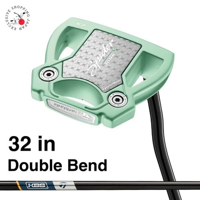 TaylorMade Spider TOUR X True Path Putter Double Bend Ice Mint 32 in Mallet RH - Image 1 of 4