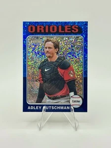 2024 Topps Heritage - Adley Rutschman #188 Chrome Blue Sparkle Refractor - Picture 1 of 2