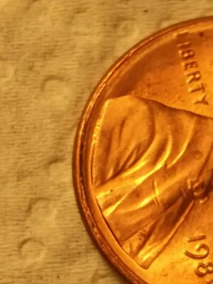 bu 1985 p Lincoln memorial cent rim error - Image 1 of 4