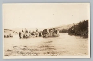 Yukon River Alaska AK Five Finger Rapids Real Photo Postcard RPPC 1904-18 - Picture 1 of 2
