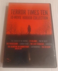 Terror Times Ten - 10 Movie Horror Collection DVD 2021 Pre-owned Good Condition - Picture 1 of 9