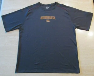 MINNESOTA GOPHERS Men's XL Gray S/Slv 100% Polyester Shirt Logo Team Colors EUC! - Picture 1 of 10