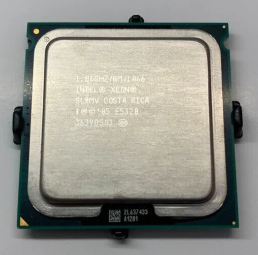 Intel Xeon CPU E5320 Quad Core 1.86 GHz LGA771 - SL9MV - Server Processor - Image 1 of 1