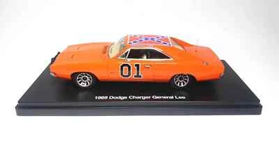 Auto World 1/43 Resin 1969 Dodge Charger General Lee Model Car-Red-AWRSS1151 - Image 1 of 4