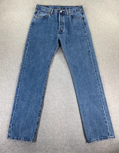 Jeans Levis 501 XX para hombre 33x34 (se adapta a 32x34) lavado medio clásico denim botón mosca - Imagen 1 de 13