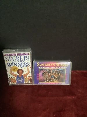 Two Factory Sealed Richard Simmons Cassette Tapes Sweatin/Sharin & Secrets - Image 1 of 4
