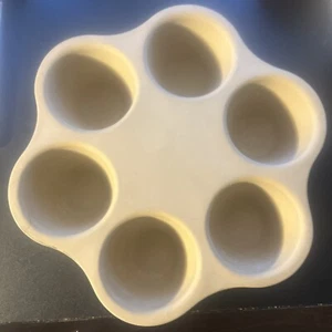 Pampered Chef Stoneware 6 Servings Cake Muffin Pan Pot Pie 5132 - Picture 1 of 4